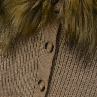 Chaqueta Zara cuello pelo Talla M