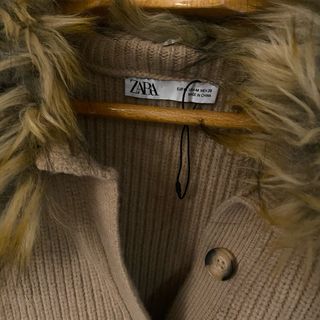 Chaqueta Zara cuello pelo Talla M