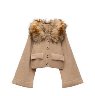 Chaqueta Zara cuello pelo Talla M