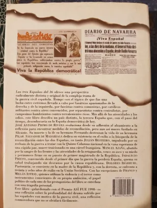 Libro las tres españas del 36