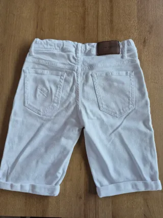 Pantalones cortos vaqueros blancos