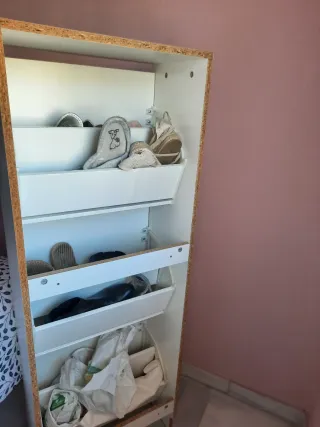 Zapatero Ikea Blanco modelo Bissa