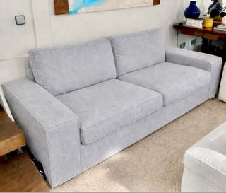 Sofá IKEA 3 plazas KIVIK algodón gris