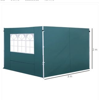 2 Paredes Laterales para Carpas 3x3m