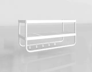 MACKAPÄR Perchero IKEA Blanco 78 cm