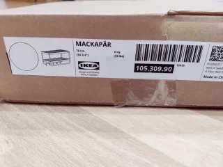 MACKAPÄR Perchero IKEA Blanco 78 cm