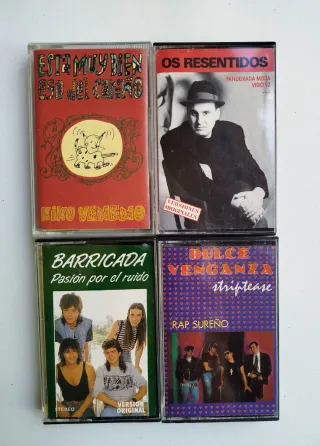 Lote 4 Cassettes Rock Español