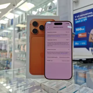 iPhone 17 Pro Naranja 256GB Cómo nuevo 100%