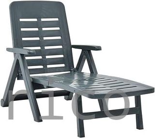 Tumbona Plegable Smeraldo con Ruedas Verde