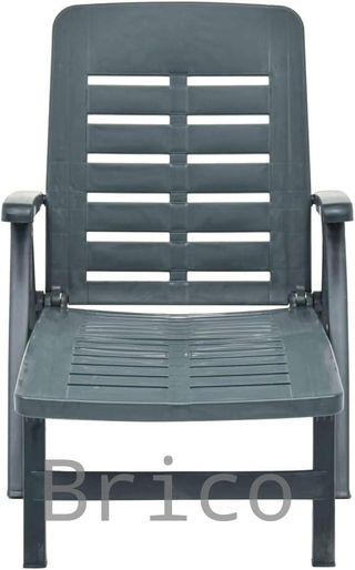 Tumbona Plegable Smeraldo con Ruedas Verde