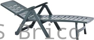 Tumbona Plegable Smeraldo con Ruedas Verde