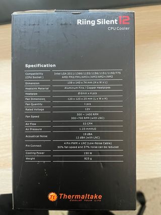 Thermaltake Riing Silent 12 CPU Cooler