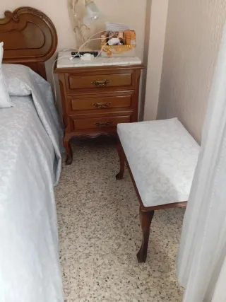 Dormitorio Clásico Madera Tallada