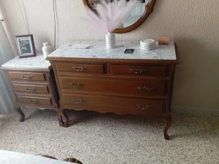 Dormitorio Clásico Madera Tallada