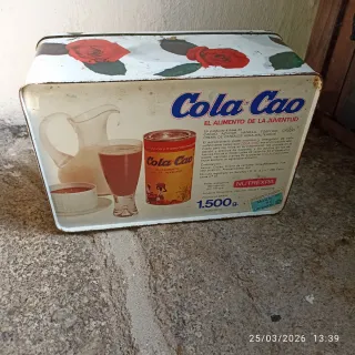 Caja Metálica Colacao Vintage Rosas