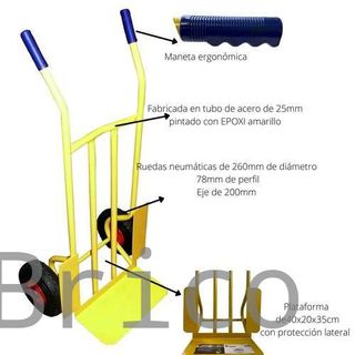 Carretilla Almacén Rueda Neumática 300 Kg