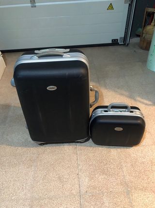 Maleta grande y neceser rígidos Dustin