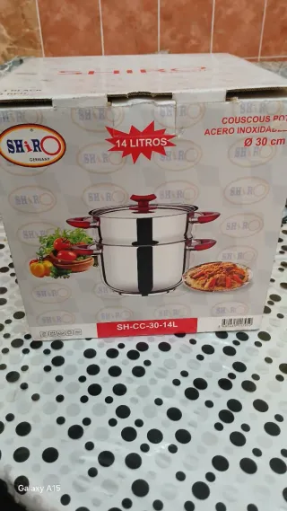 Olla Acero Inoxidable Shiro 14 Litros