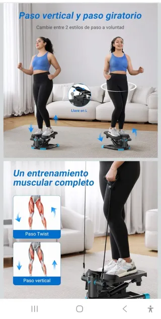 NUEVO Mini Stepper 2 en 1 MERACH Negro