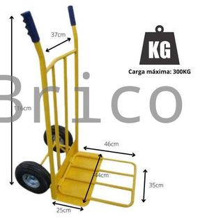 Carretilla Almacén Rueda Neumática Pala Abatible 300 Kg