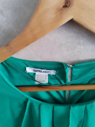 Vestido gasa verde Talla M/L