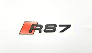 EMBLEMA TRASERO LETRAS AUDI RS7 NEGRO MATE