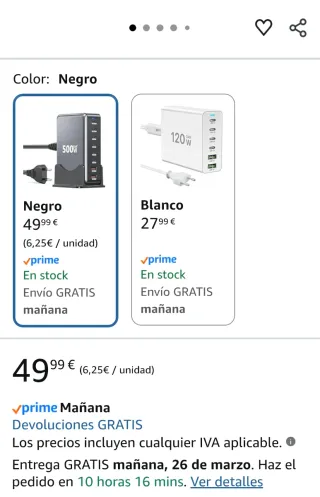 Cargador USB C 8 Puertos GaN Pro 530W