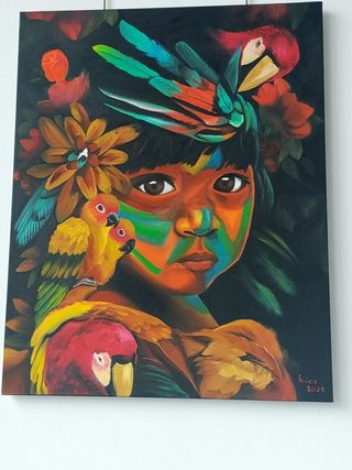 Cuadro pintado a mano