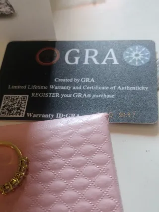 Anillo chapado Oro 3.0mm Moissanita