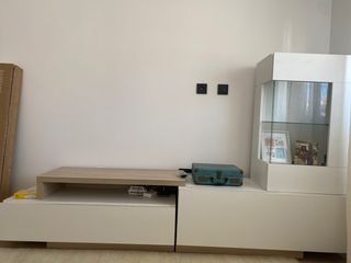 Conjunto Muebles Salón Blanco y Madera