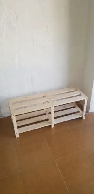 Zapatero madera 2 niveles