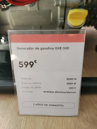 Generador Dnipro-M GX-50E 5000W Gasolina