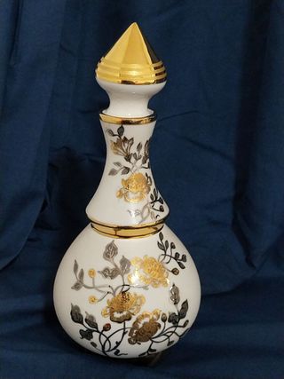 Juego porcelana Bohemia Sneroll oro  plata vintage