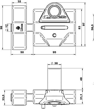 Cerradura de alta seguridad Lince 7930RSA