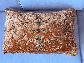 Funda Almohada Oriental Dorada (sin relleno)