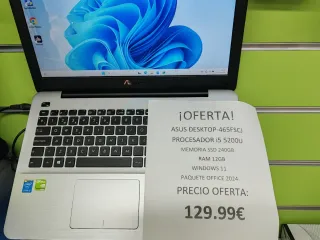 Portátil ASUS i5 240GB SSD 12GB RAM