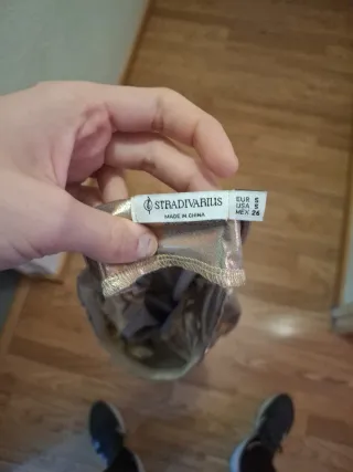 Vestido de fiesta dorado