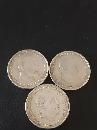 4 Monedas Españolas de Plata