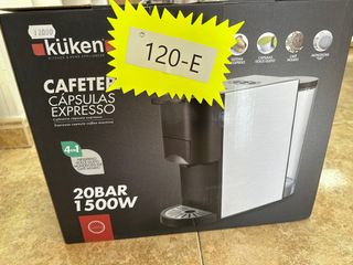 Cafetera Küken Cápsulas Expresso 20 Bar