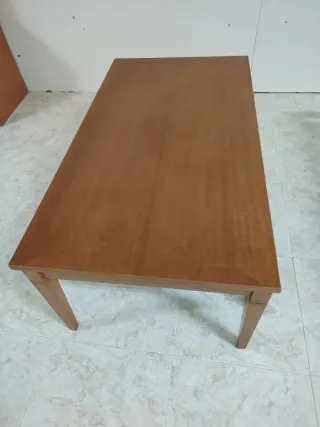 Mesa de centro de madera maciza 110x60