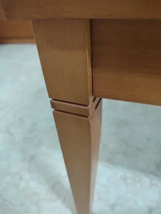 Mesa de centro de madera maciza 110x60