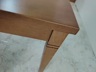 Mesa de centro de madera maciza 110x60