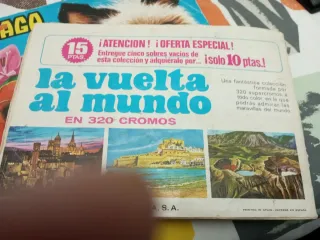 Álbum Cromos La Vuelta al Mundo Maga