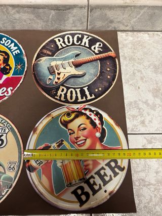 Lote 6 Carteles Decorativos Vintage