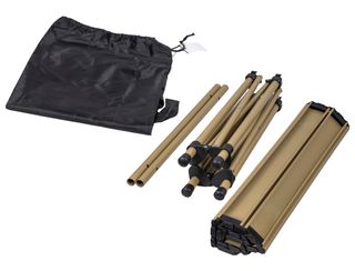 Mesa plegable camping ligera beige