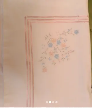 Juego de cama matrimonio bordado