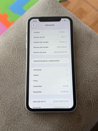 iPhone 11 Blanco - todas las piezas originales