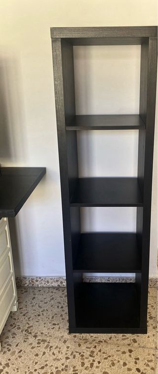 Estantería + Tablero KALLAX IKEA Negro-Marrón