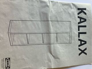 Estantería + Tablero KALLAX IKEA Negro-Marrón