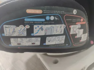 Silla de coche negra